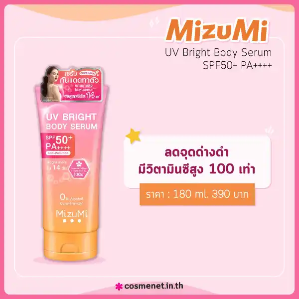 MizuMi UV Bright Body Serum SPF50+ PA++++